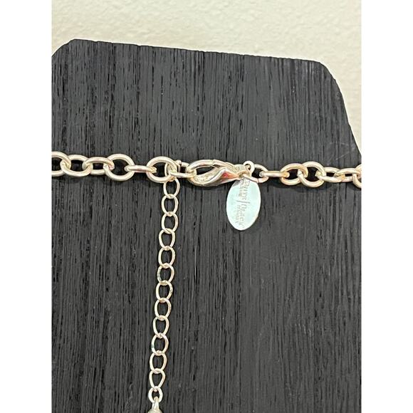 WHBM Necklace Lot 4pc Crystal Pearl Statement Layered Silver Tone - Picture 11 of 15